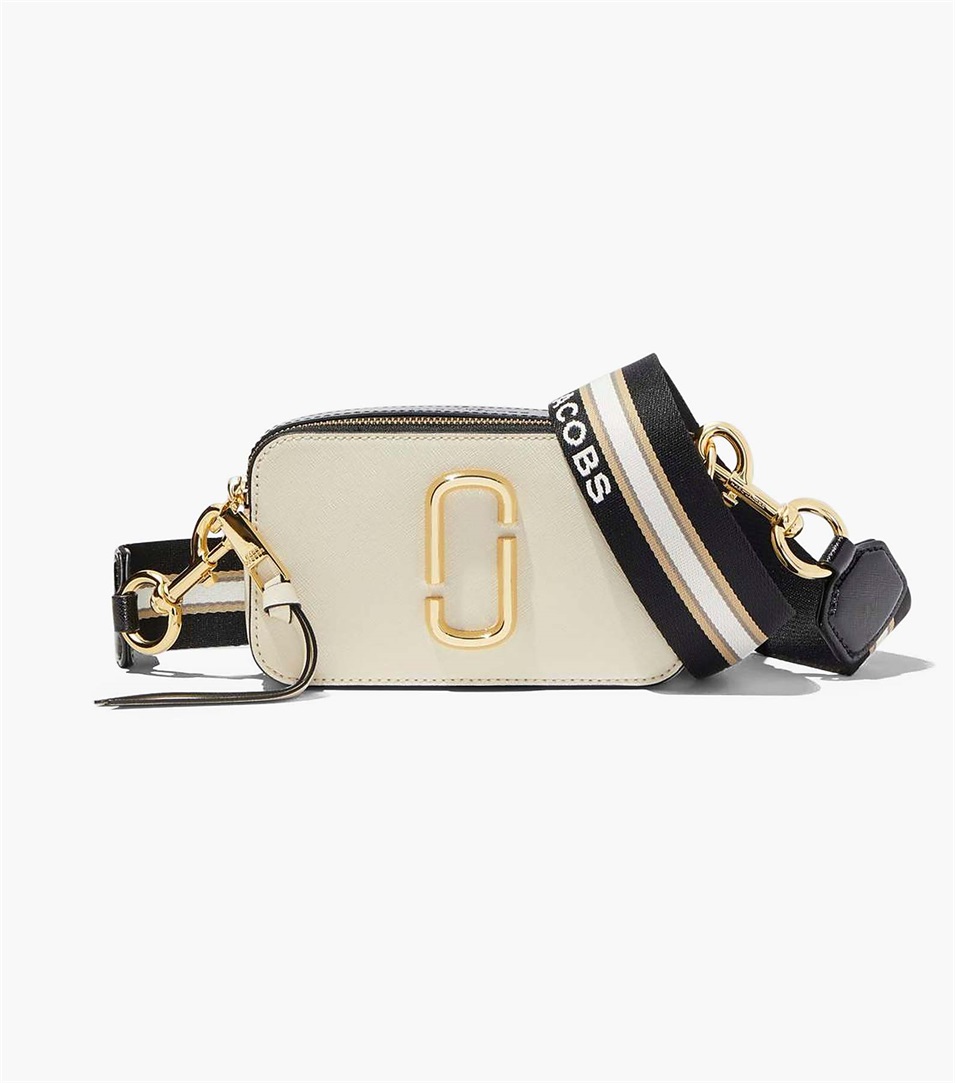 MARC JACOBS the Logo Strap Snapshot NEW BLACK MULTI Nigeria